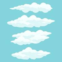 Cloud Icon Set Design, Vector Symbol Template Illustration