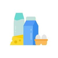 Dairy icon in vector. Illustration vector