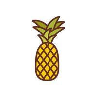 Pineapple icon in vector. Illustration vector