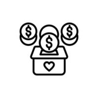 Charity Benefit icon in vector. Illustration vector