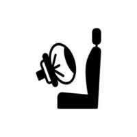 Air Bag icon in vector. Illustration vector