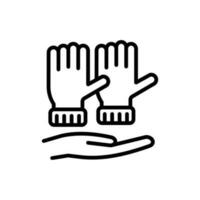 Gloves Donation icon in vector. Illustration vector