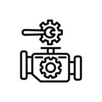 motor reparar icono en vector. ilustración vector