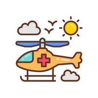 Air Medical Transport icon in vector. Illustration vector