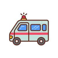 Ambulance icon in vector. Illustration vector