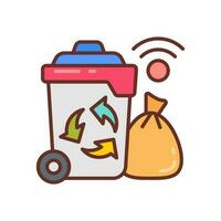 Smart Waste Management icon in vector. Illustration vector