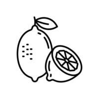 Lemons icon in vector. Illustration vector