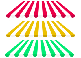 Collection set colorful sunshade png