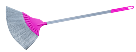 Pink plastic broom png