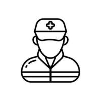 First Responder icon in vector. Illustration vector