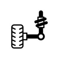 Suspension icon in vector. Illustration vector