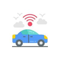 Self Driving Car icon in vector. Illustration vector