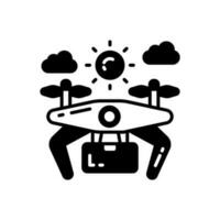 Autonomous Drone icon in vector. Illustration vector