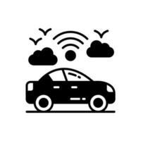 Self Driving Car icon in vector. Illustration vector