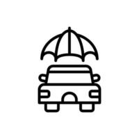 coche seguro icono en vector. ilustración vector