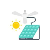 solar techo ventilador icono en vector. ilustración vector