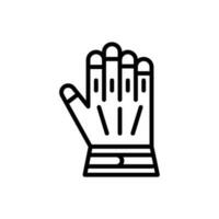 Gloves icon in vector. Illustration vector
