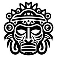 Mayan Aztec totem tattoo vector icon