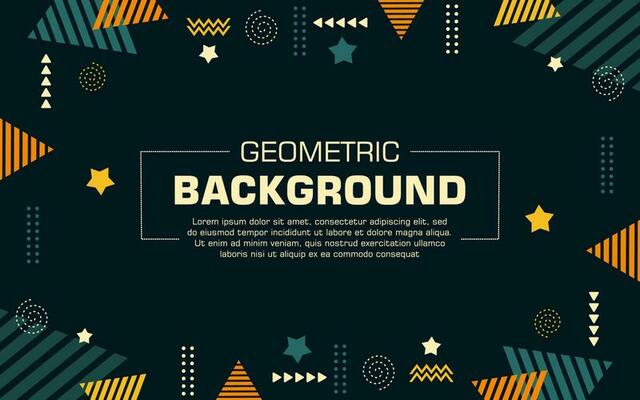 Green geometric background for your video background, presentation, wallpaper and more