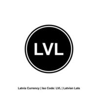 Latvia Currency Symbol, Latvian Lats Icon, LVL Sign. Vector Illustration