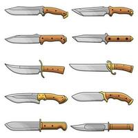 Bundle Bundle 2 various models of knives and daggers, vector premium quality various models of knives and daggers, vector premium quality