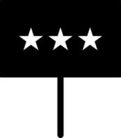 Rating sign board icon or symbol. vector