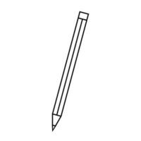 Pencil flat icon. Single high quality outline symbol of graduation for web design or mobile app vector