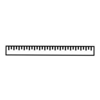 Ruler vector icon, ruler in trendy flat style on white background