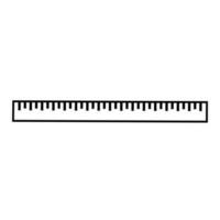 Ruler vector icon, ruler in trendy flat style on white background