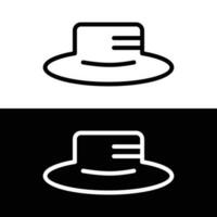 pamela sombrero línea icono, contorno vector firmar, lineal estilo. símbolo, logo ilustración