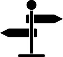 Directional signboard icon or symbol. vector