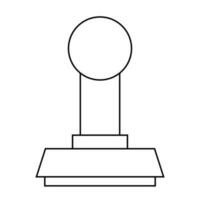 Rubber stamp icon vector design template. Stamp icon vector, solid illustration, pictogram isolated on white.