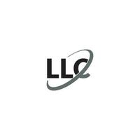 LLC logo or icon design vector