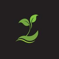 organic plant logo vector