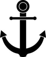 Flat style anchor icon or symbol. vector