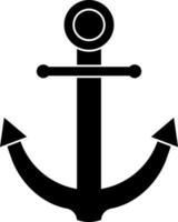 Flat style anchor icon or symbol. vector