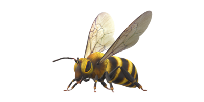 Bee isolated on a Transparent Background png