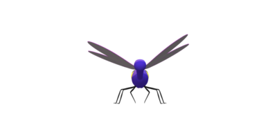 Dragão mosca isolado em uma transparente fundo png