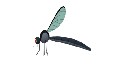 mosquito isolado em uma transparente fundo png