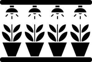 Hydroponic farming icon for smart farm concept. vector