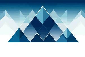 abstract triangle background in blue vector