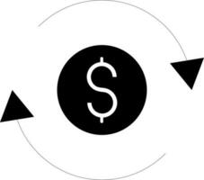 Money transfer icon. vector