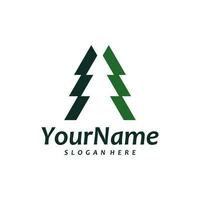 Pine Tree logo vector template. Creative Pine Tree logo design concepts