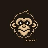 Head Monkey Mascot logo template Vector. Creative Monkey Logo Vector