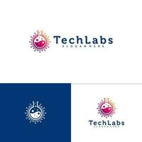 Tech Lab logo template, Creative Lab logo design vector, Tech logo concepts vector