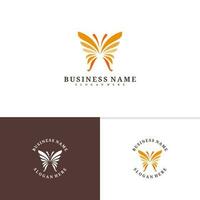 Butterfly logo template, Creative butterfly logo design vector