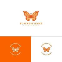 Butterfly logo template, Creative butterfly logo design vector