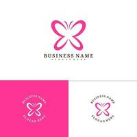 Butterfly logo template, Creative butterfly logo design vector