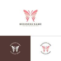 Butterfly logo template, Creative butterfly logo design vector