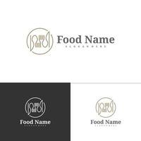 comida logo plantilla, creativo comida logo diseño vector, comida logo conceptos vector